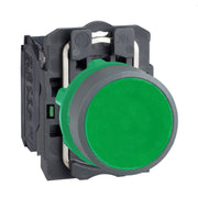 Schneider Electric - Drucktaster, Komplettgerät Drucktaster komplett XB5AA31C0 gn, 22mm, 1S, grau