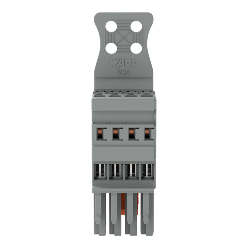 WAGO - Ein- und mehrpolige Klemmenleiste 1-Leiter-Federleiste 769-104/143-000 CAGECLAMP,4mm²,gr − 25 Stück