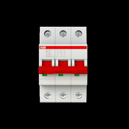ABB Stotz S&J - Schalter für Reiheneinbau Lasttrennschalter SD203/40 3-polig, 40A