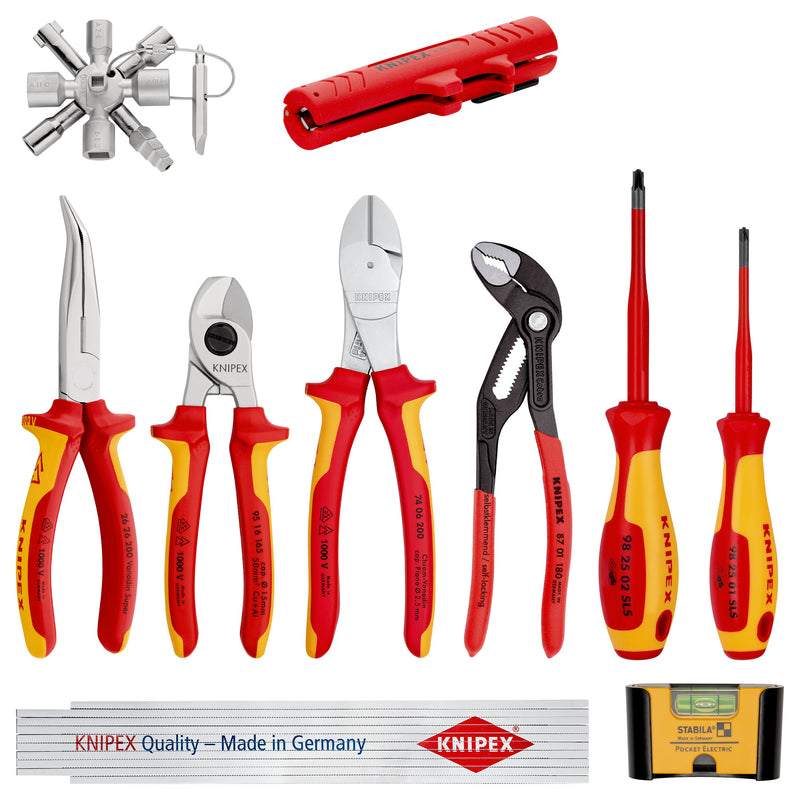 Knipex - Werkzeugset Erweiterungs-Set Elektro 00 20 90 V01 10-teilig