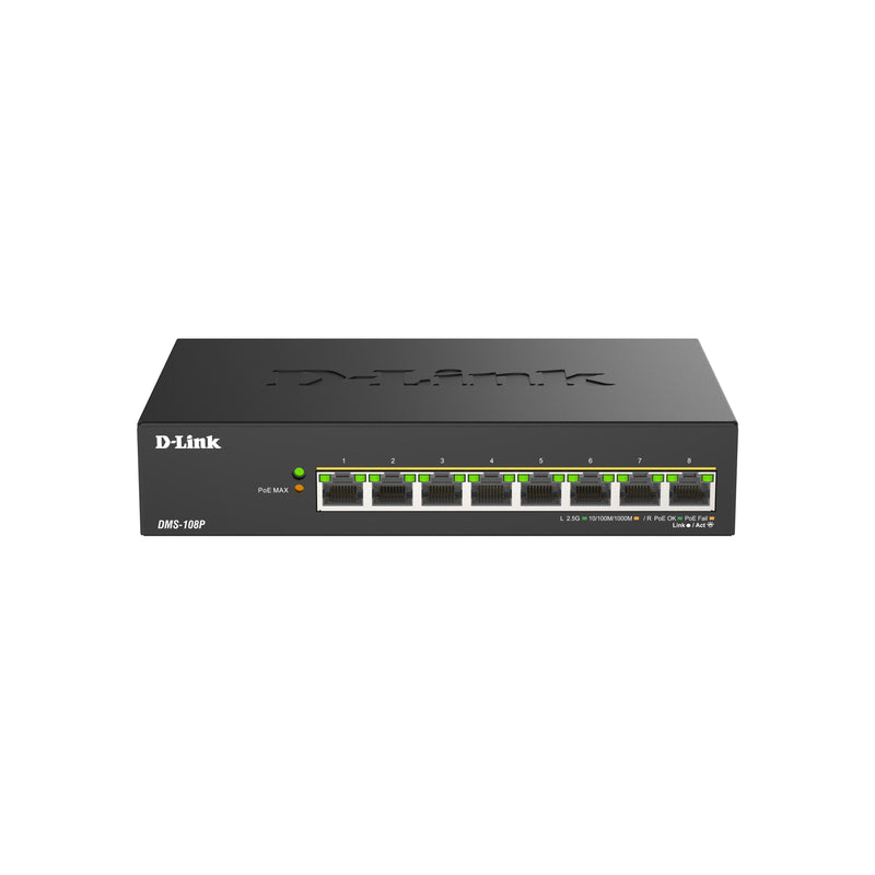 DLink - Netzwerk Switch 8-Port Gigabit Switch DMS-108P/E PoE++ Unmanaged