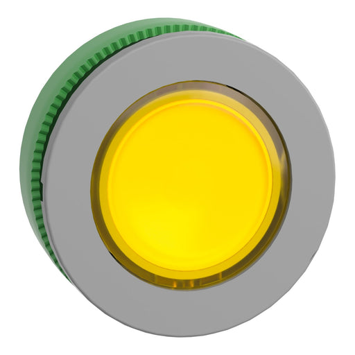 Schneider Electric - Frontelement für Drucktaster Leuchtdrucktaster ZB5FW383C0 gelb, 30mm, in grau