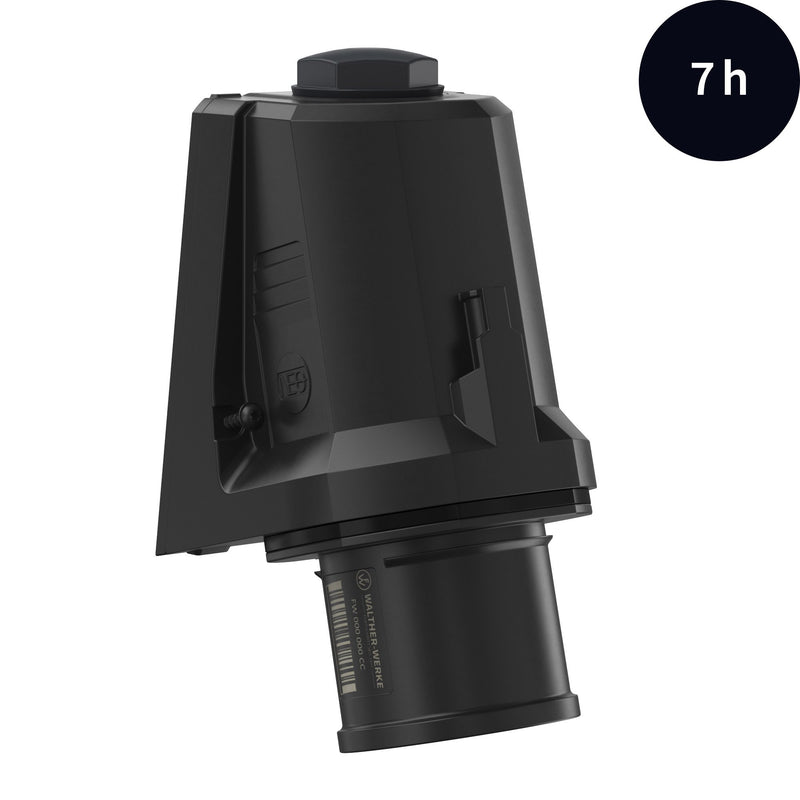 Walther Werke - CEE-Gerätestecker (IEC 60309) CEE NEO Wandgerätestecker FW730307CC schräg 32A 3P 7h