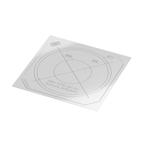 OBO Bettermann - Dosen-Dichtungseinsatz Dichtfolie ZH 68-DF für Hohlwanddose − 10 Stück