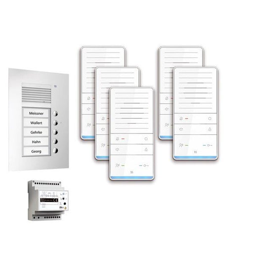 TCS Tür Control - Türsprech-Set audio:pack Unterputz f.5WE PAUF051/001 m. Außenstation PUK