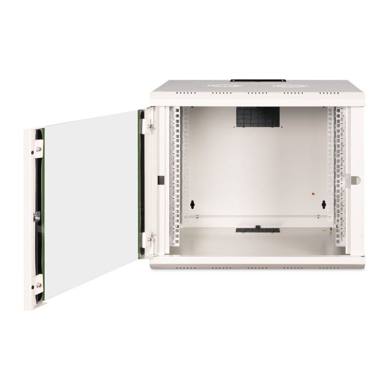 DIGITUS - Netzwerk-/Serverschrank Wandschrank mit Glastür DN-19 09U-6/6 RAL7035 HE 9