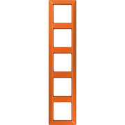 Jung - Abdeckrahmen Rahmen 5-fach orange AS 585 BF O waage/senkrecht