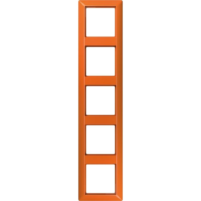 Jung - Abdeckrahmen Rahmen 5-fach orange AS 585 BF O waage/senkrecht