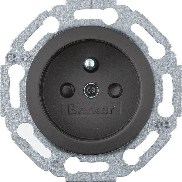 Berker - Schalter-/Steckdosenkombination Steckdose m.Schutzko-Stift MAN0101117 45Grad-Stufen