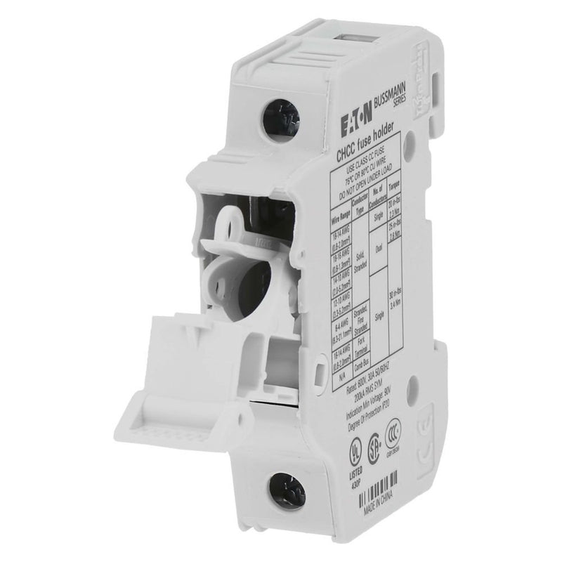 Eaton - Halter für zylindrische Sicherung Sicherungshalter Niedersp. 1Pole 30A #CHCC1DU 30A AC 600V 1polig − 12 Stück