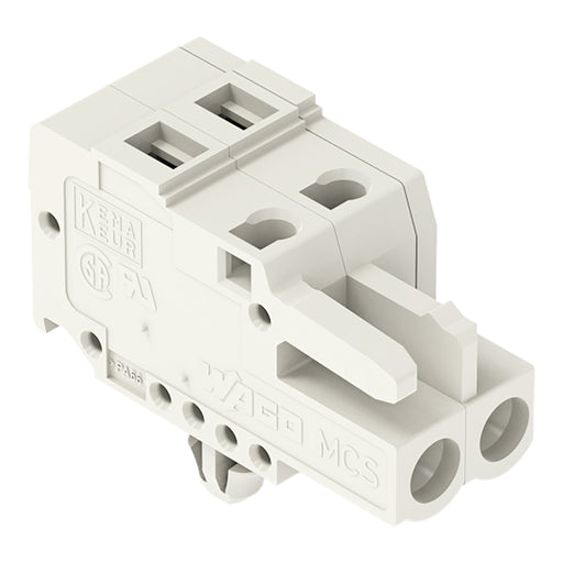 WAGO - Kabelsteckverbinder für Leiterplattensteckverbinder 1-Leiter-Federleiste 721-109/008-045 CAGECLAMP 2,5mm²,lgr − 50 Stück