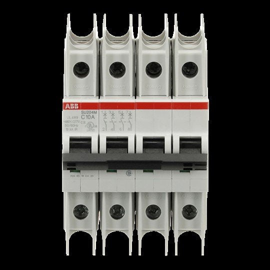 ABB Stotz S&J - Leitungsschutzschalter Sicherungsautomat SU204M-C10 10kA, 10A, 4P