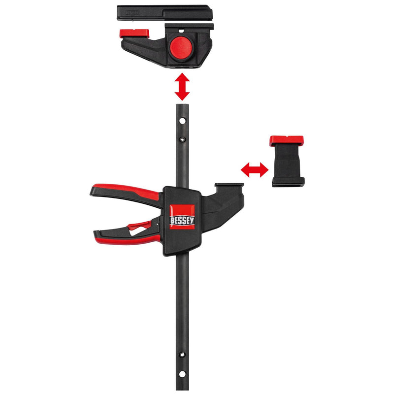 BESSEY - Schraubzwinge 2 x Einhand-Tischzwinge EZR15SET