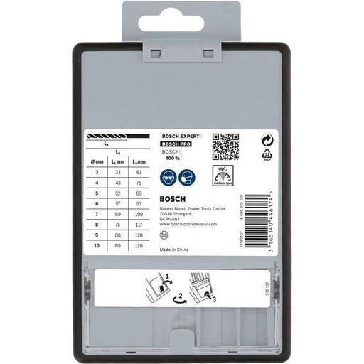 Bosch - Bohrer-Set PRO Wood Holzspiralbohrer 2607010533 Set. 8-tlg