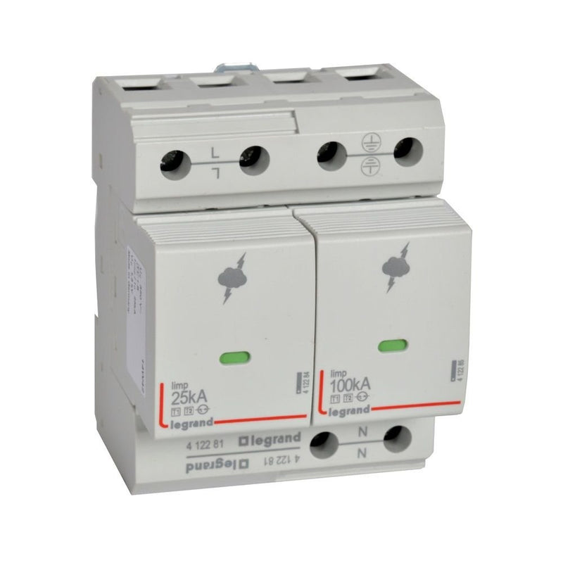 Legrand - Überspannungsableiter für Energietechnik/Stromversorgung Kombiableiter Legrand 412281 Typ 1+2, 1+1