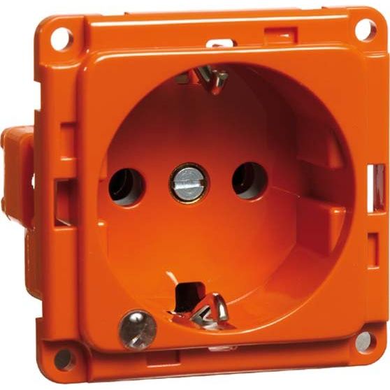 Peha - Schalter-/Steckdosenkombination Steckdose SCHUKO D 6511.33 ME LED/4 EB, LED, orange