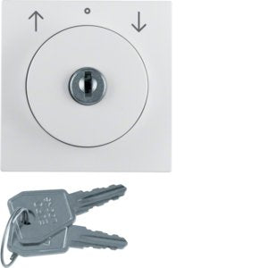 Berker - Abdeckung/Bedienelement für Installationsschalterprogramme Zentralstück m Schloss 1083190900 Jal. S.1/B.3/7 pw