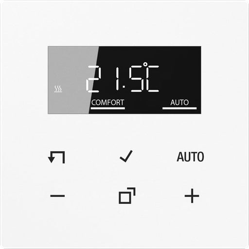 Jung - Raumthermostat/Uhrenthermostat Display Standard LS 1790 D WW Serie LS, alpinweiß