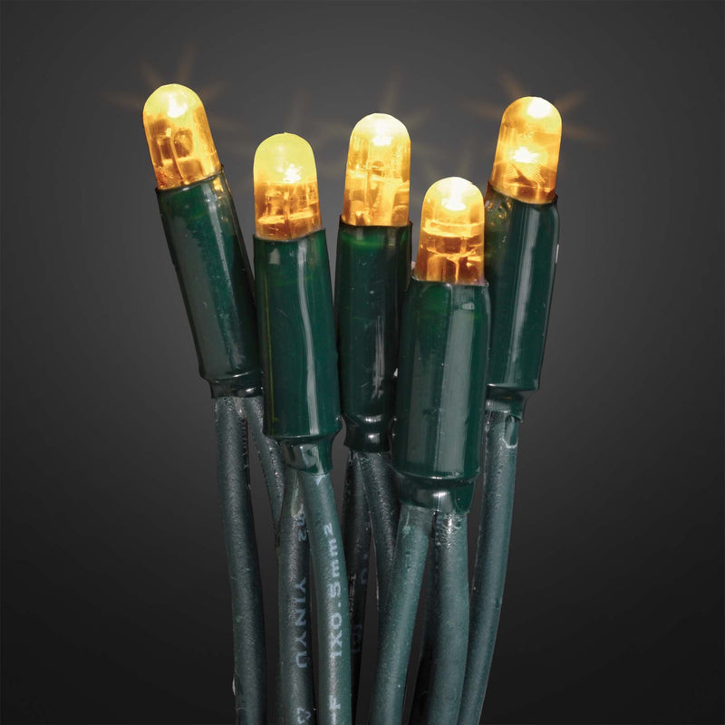 Hellum - Festbeleuchtung LED-Lichterkette 80er ww 555110 verlängerbar grün