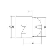Brumberg Leuchten - Decken-/Wandleuchte LED-Wandeinbauleuchte 10157073 für Gerätedosen