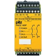 Pilz - Gerät zur Überwachung von sicherheitsgerichteten Stromkreisen Not-Aus-Schaltgerät PNOZ 16SP #777077 240VAC 24VDC 2n/o