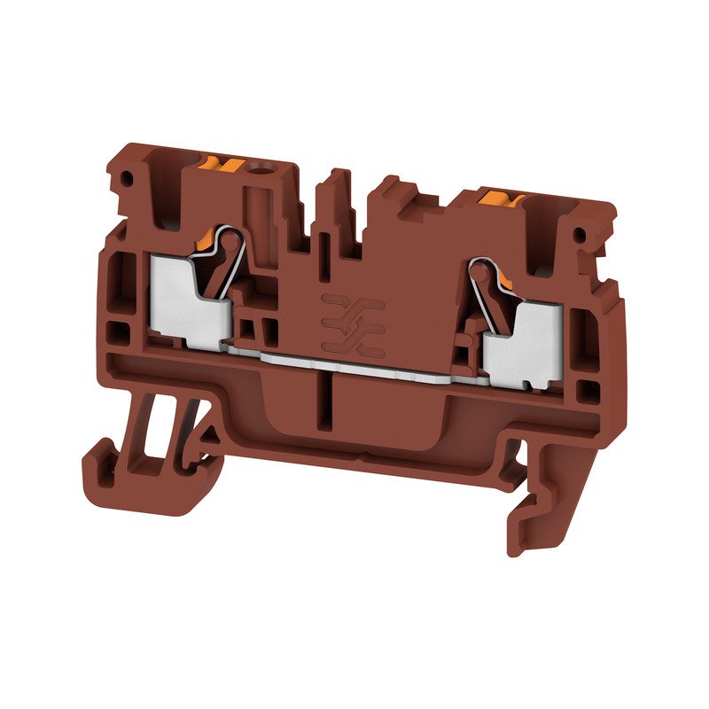 Weidmüller - Durchgangs-Reihenklemme A2C 2.5 BR PUSH IN, 2.5 mm² − 100 Stück