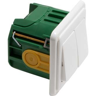 Peha - Installationsschalter Serienschalter H 80.515/671.02 WN mit Kombirahmen