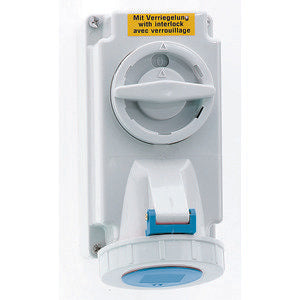 Bals Elektrotech - CEE-Steckdose abschaltbar, abgesichert (IEC 60309) Wandsteckdose abschaltbar 160048 verriegelt 16A 3p 2