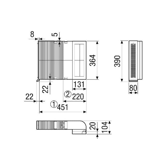 Maico - Zubehör/Ersatzteile für Ventilatoren Umlenkung RV 2 VS 90E  − 1 Stück
