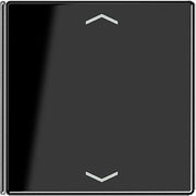 Jung - Abdeckung/Bedienelement für Installationsschalterprogramme Taste 4-fach sw LS 404 TSAP SW 14 Symbol Auf/Ab − 1 Stück