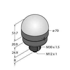 Turck - Optisches/Akustisches Signalgerät LED-Anzeige K70LGRPQ Kennleuchte