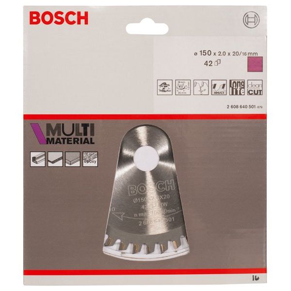 Bosch - Kreissägeblatt PRO Multi Material 2608640501 Kreissägeblatt 150 x