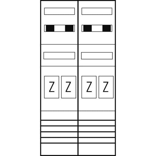 ABN - Zählerfeld Zählerplatz EZ27440 eHZ 4Z