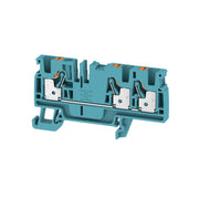 Weidmüller - Durchgangs-Reihenklemme A3C 4 BL 4qmm, 32A, blau − 50 Stück
