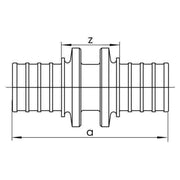 REHAU Automotive - Fitting mit 2 Anschlüssen Kupplung 12460241001 14x1,5-14x1,5 − 10 Stück