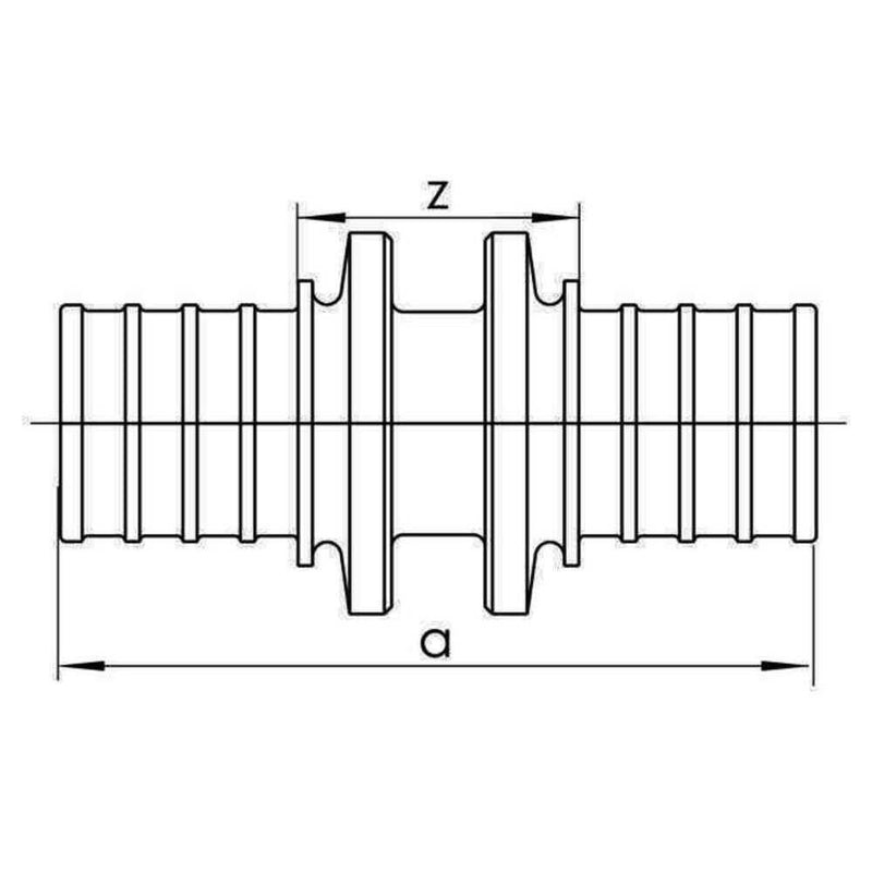 REHAU Automotive - Fitting mit 2 Anschlüssen Kupplung 12460241001 14x1,5-14x1,5 − 10 Stück