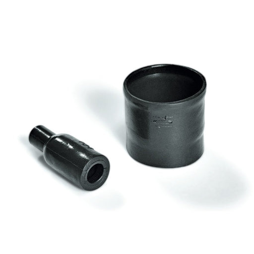 HellermannTyton - Aufteilkappe Warmschrumpfformteil 113-4-G PO-X BK Stecker gerade, sw