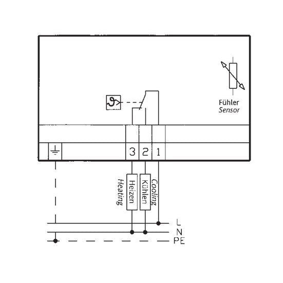 Eberle Controls - Raumthermostat Temperaturregler FTR 1208