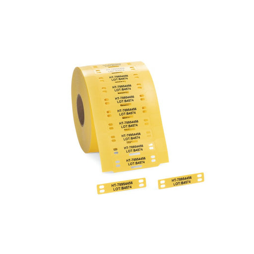 HellermannTyton - Kabelmarkierungssystem Kennzeichnungsschilder 556-80545(500) 25x75mm gb 500/Rol − 500 Stück