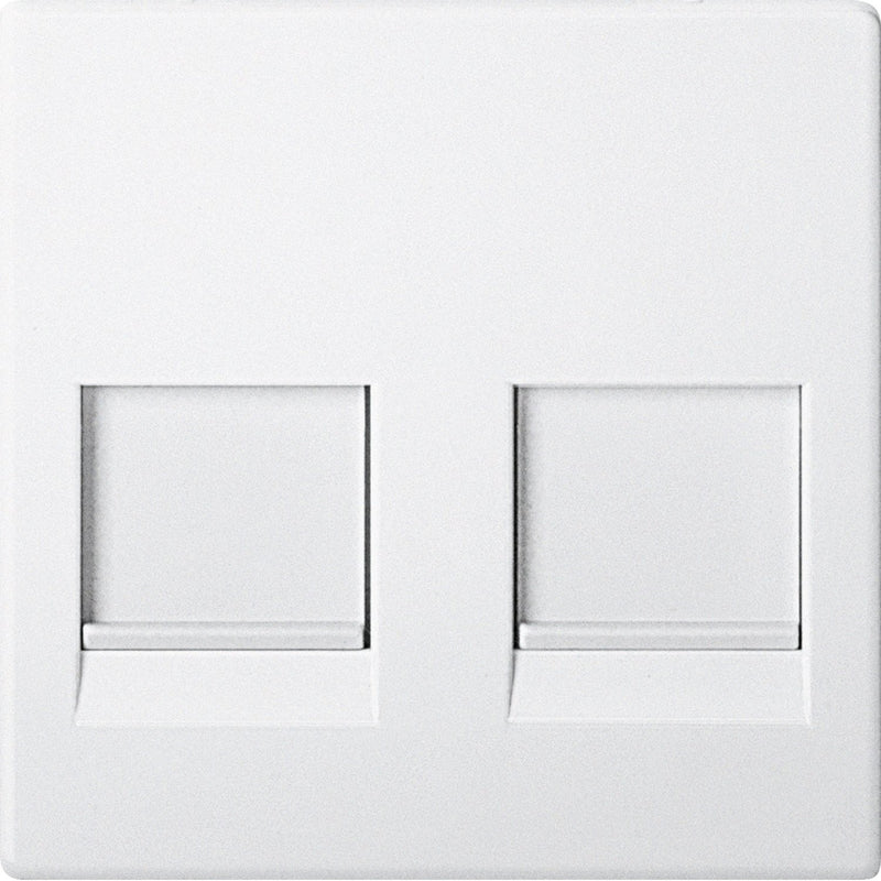 Merten - Einsatz/Abdeckung für Kommunikationstechnik Zentralplatte 2f.pws MEG4562-0419 für Modular-Jack