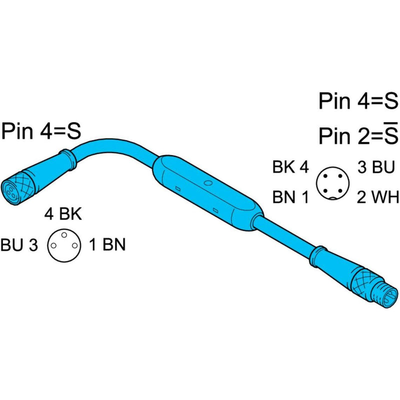 Di-soric - Passiver Sensor-/Aktor-Verteiler (mit Leitung) Funktionsadapter TKHM-Z/TSM-Z/P4 pnp Antivalenzer