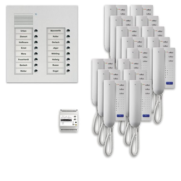 TCS Tür Control - Türsprech-Set Audio Außenstation Pack 16 PPU16/2-EN/02 PUK 2reihig16Tast.UP