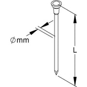 HKL - Nagel SIMPU-Stahlnagel 702V/16 − 1000 Stück
