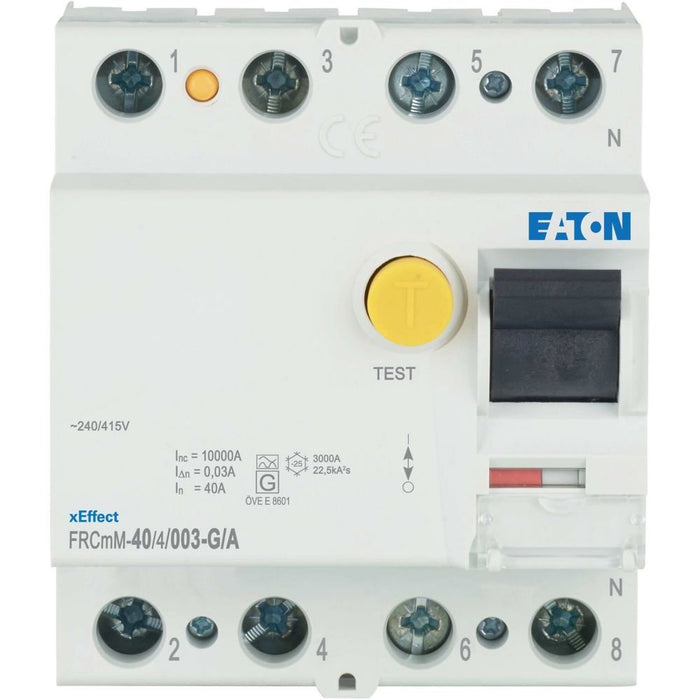 Eaton - Fehlerstrom-Schutzschalter FI-Schalter FRCMM-40/4/003-G/A 40A 30mA 4polig  − 1 Stück
