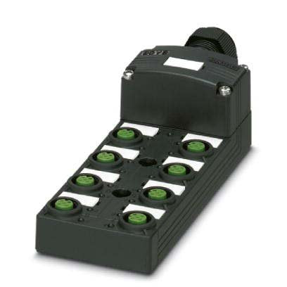 Phoenix Contact - Passiver Sensor-/Aktor-Verteiler (ohne Leitung) Sensor-/Aktor-Box SACB-8/16-L-PT SCO P 5-pol.Code-A 180°
