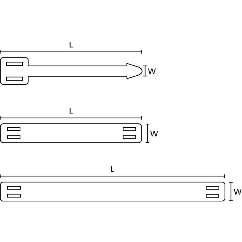 HellermannTyton - Kabelmarkierungssystem Kennzeichnungsschild AT1-N66-NA-C1 − 100 Stück