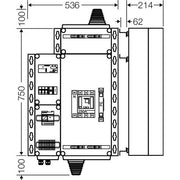 Hensel - Verteilerbaugruppe mit Leistungsschalter PV-Freischaltstelle Mi AE 1244 150kVA, 4-p. m.LS+NA