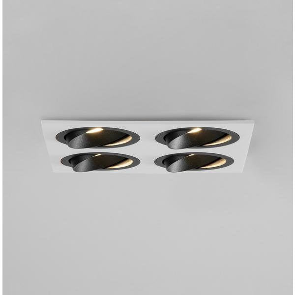 Brumberg Leuchten - Downlight/Strahler/Flutlicht Einbaumodul quadratisch 45031550 4-fach