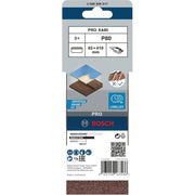 Bosch - Schleifpapier/Schleifvlies PRO X440 Schleifband, 65 x 2608606017 410 mm, G80, 3-tlg