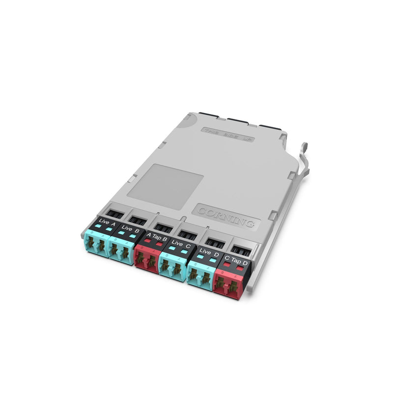 Corning - Moduleinsatz für Patchpanel LWL Edge-Tap Leitungsmodul ETM-5A-Q LC/LC MM 50/50
